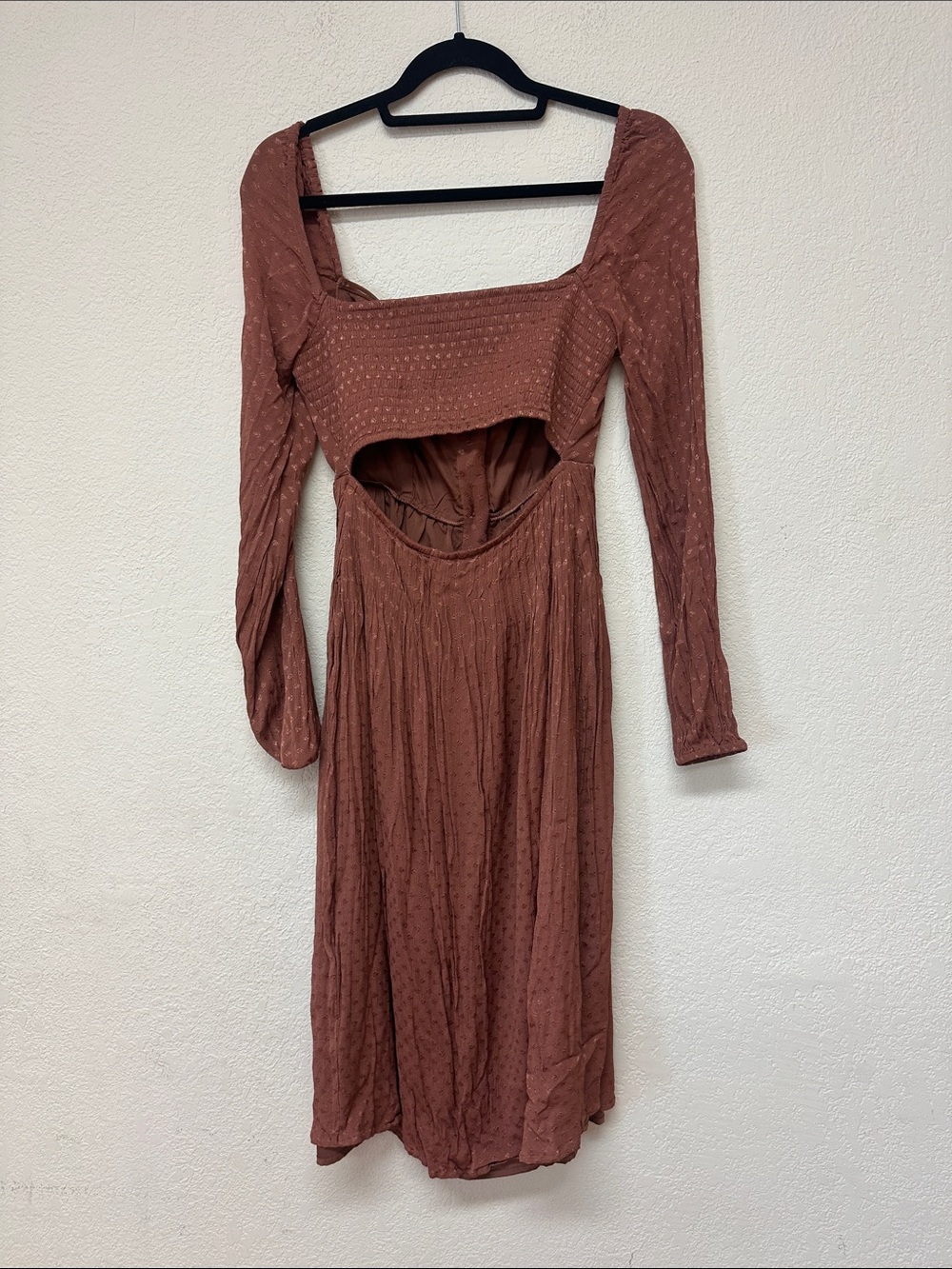 Tularosa womans Brown Boho midi Dress size S - Picture 4 of 4